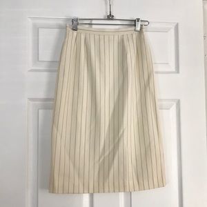 Vintage Pin-striped Pencil Skirt